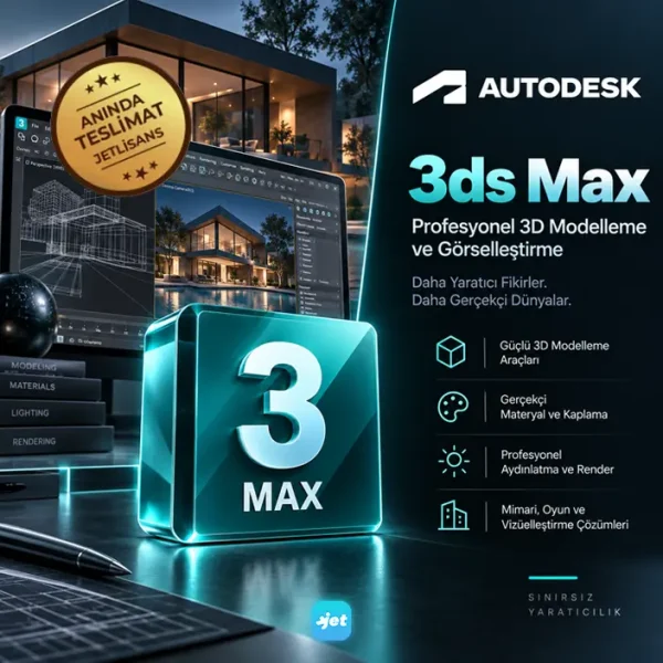 Autodesk 3ds Max 2027 lisans satın al – 3D modelleme ve görselleştirme