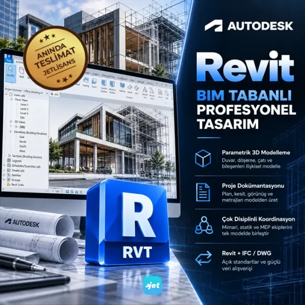 Autodesk Revit 2027 lisans satın al – BIM tabanlı mimari tasarım